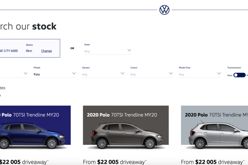 Volkswagen expands online ordering