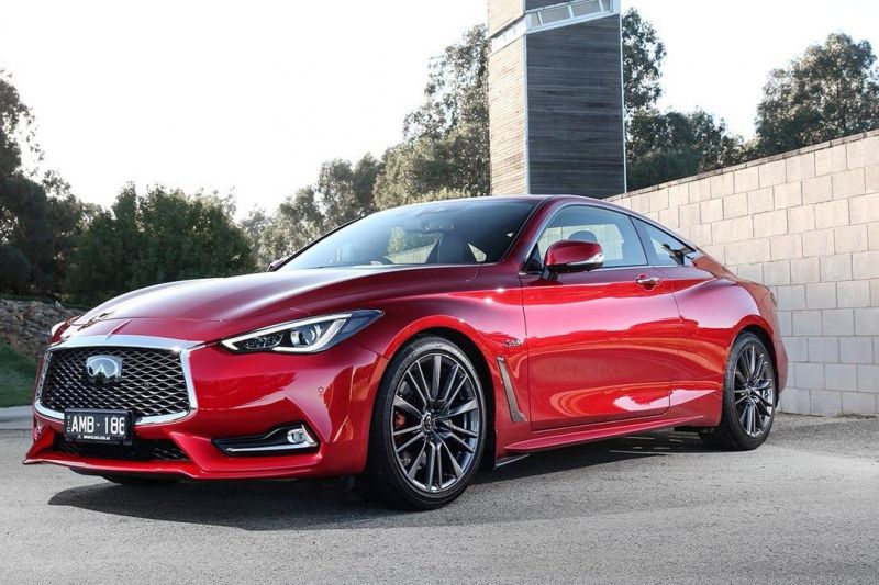 2019 Infiniti Q60 Red Sport front