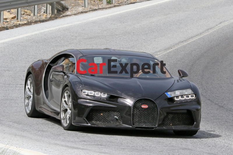 Bugatti Chiron mule spied