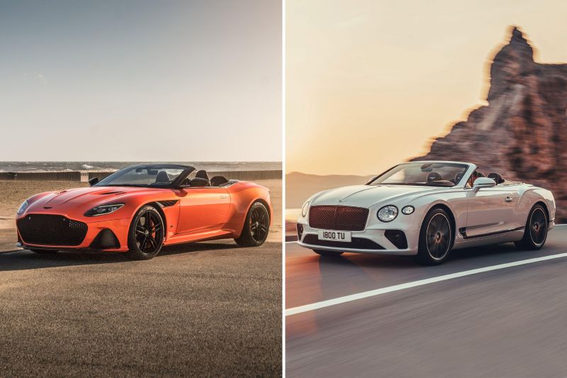 Design Battle: Aston Martin DBS Superleggera Volante vs Bentley Continental GT Convertible
