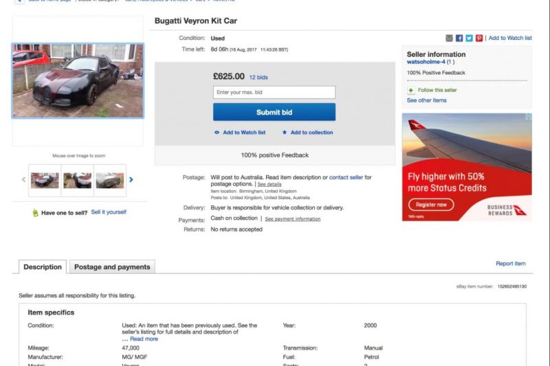 This totally legit "Bugatti Veyron" could be yours for just $1000!