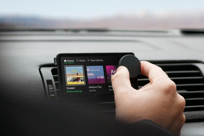 Spotify launches in-car touchscreen music player