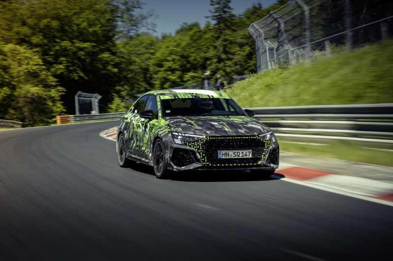 Audi RS3 sedan sets new Nürburgring lap record