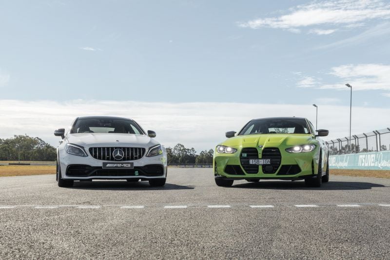 2022 BMW M4 Competition v Mercedes-AMG C63 S: Track comparison