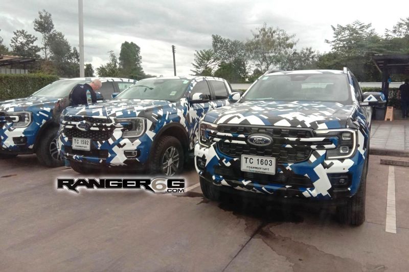 2022 Ford Ranger XLT, FX4, Wildtrak spied