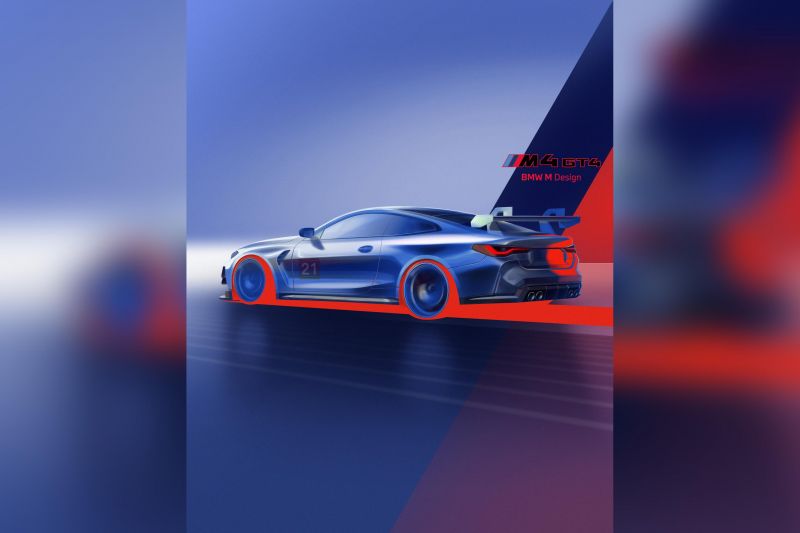 BMW teases G82 generation M4 GT4 track-only racer
