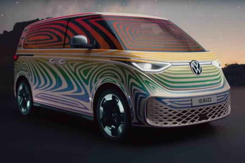 2025 Volkswagen ID. Buzz AD spied inside and out