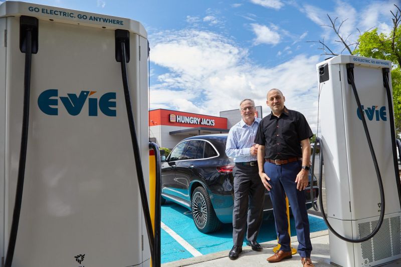 Australia’s Evie Networks putting electric chargers at Hungry Jack’s