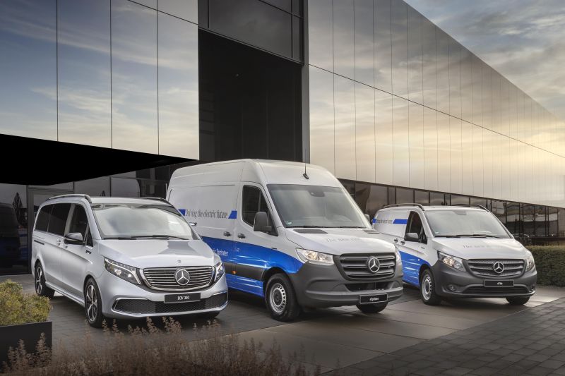 Mercedes-Benz Australia launching three electric vans in 2022