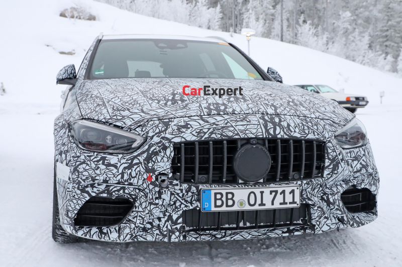 2022 Mercedes-AMG C63 Estate spied inside and out