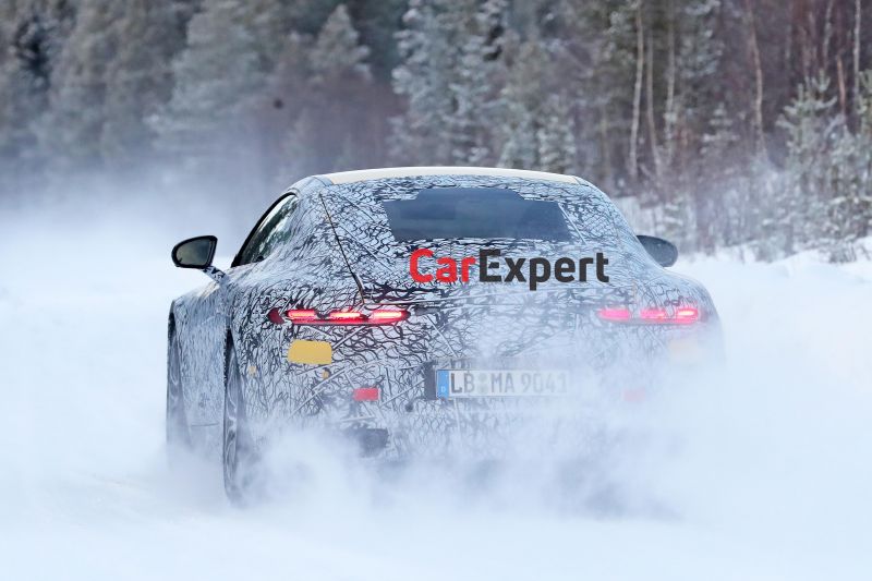 2023 Mercedes-AMG GT coupe spied again