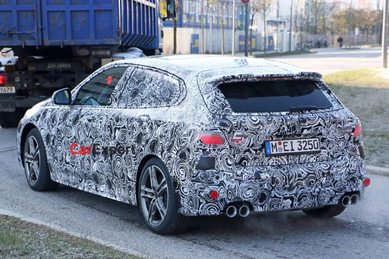 2023 BMW M135i xDrive facelift spied