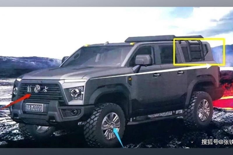 Hummer-inspired Chinese Dongfeng SUV leaked