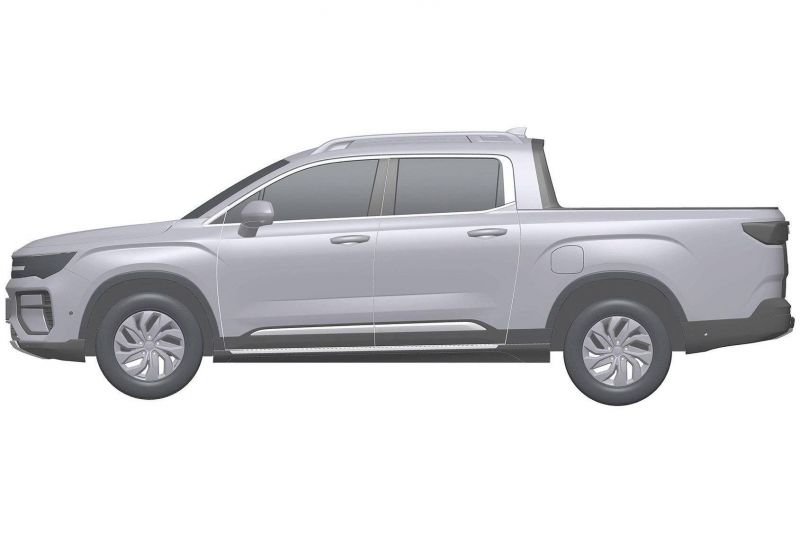 Geely electric pickup truck leaked in patent images - report