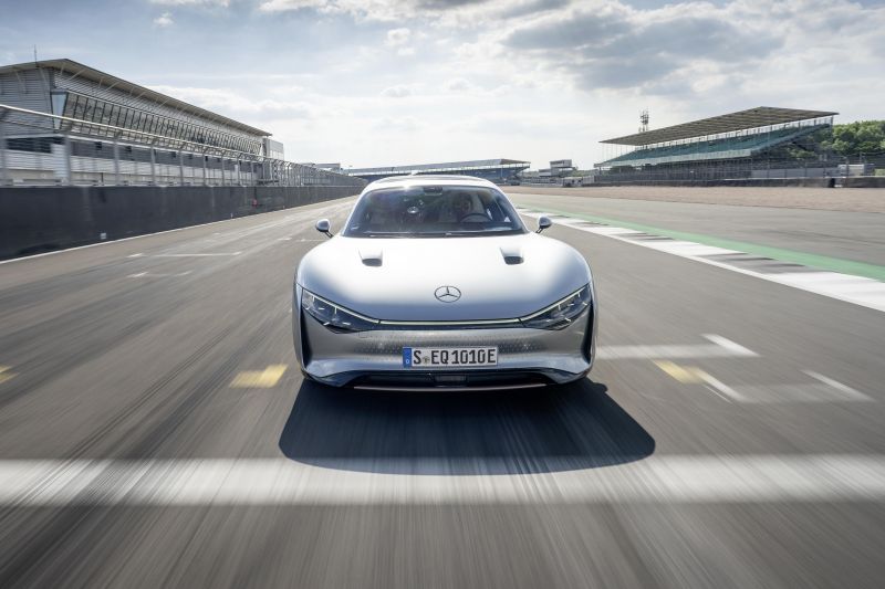 Slippery Mercedes-Benz Vision EQXX breaks its own EV range record
