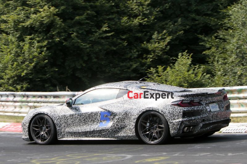 2023 Chevrolet Corvette E-Ray hybrid spied on track