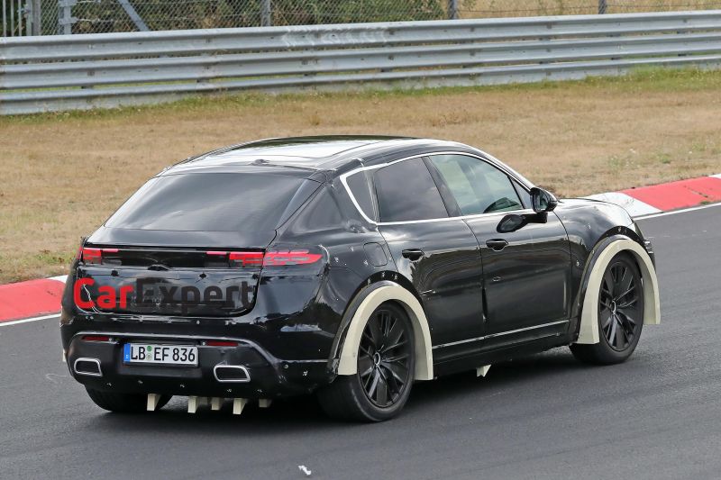 2024 Porsche Macan EV spied at the Nurburgring
