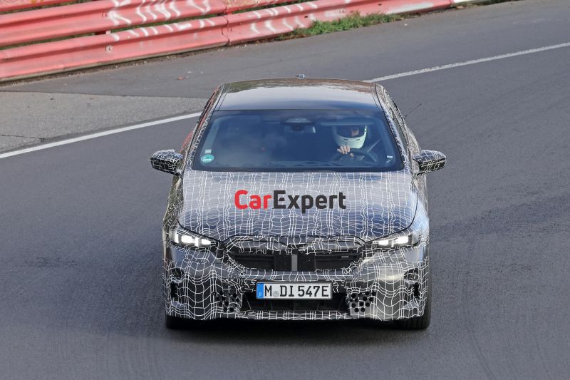 2024 BMW i5 EV spied at the Nürburgring