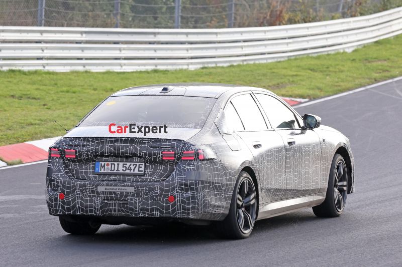2024 BMW i5 EV spied at the Nürburgring