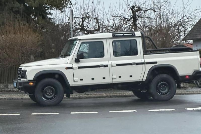 Ineos Grenadier dual-cab ute spied