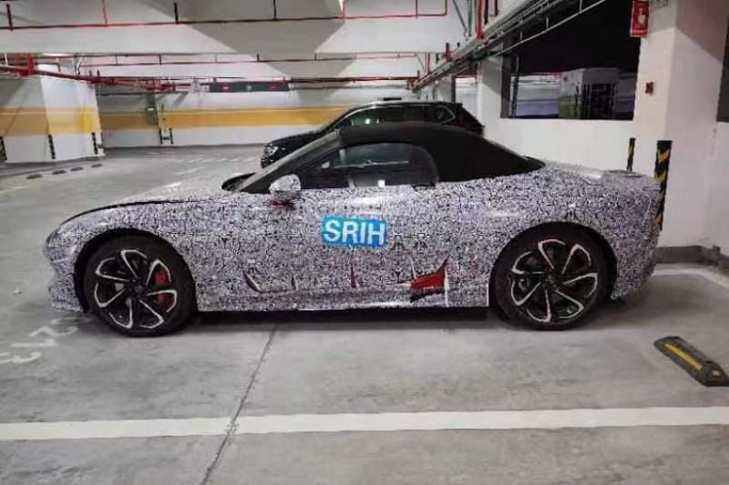 MG Cyberster electric roadster spied undisguised