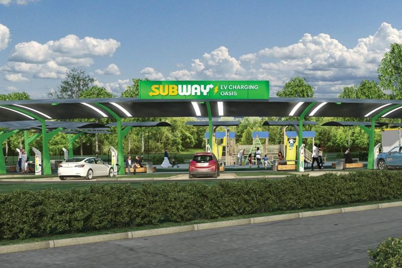 Fast food giant Subway building EV charging network