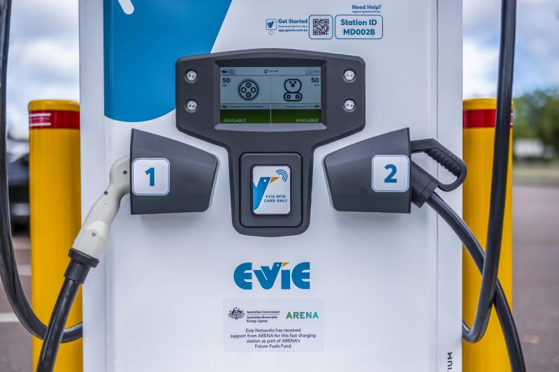 Free chips for your charge at NT's first Evie charging station