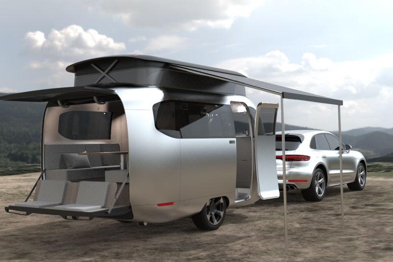 Airstream's new trailer has been shaped by Porsche