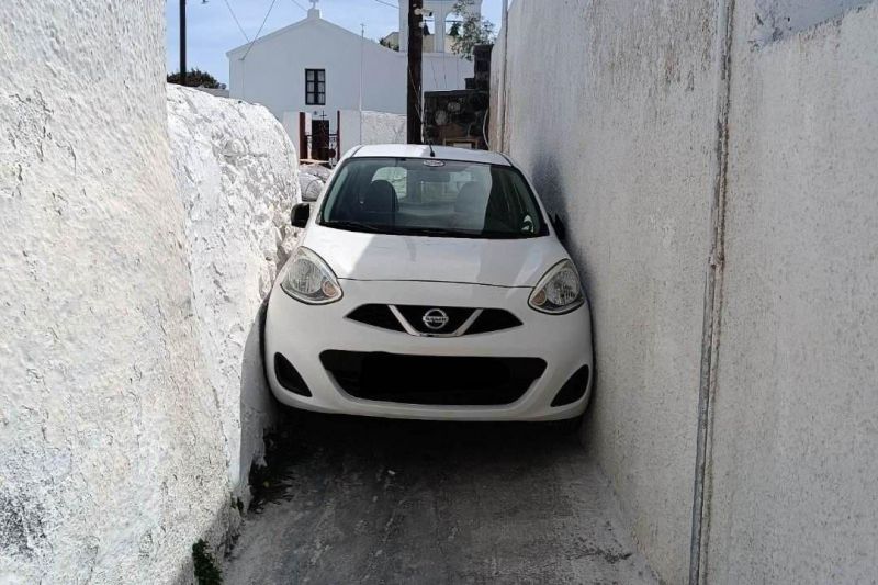 The street where even a Nissan Micra won't fit