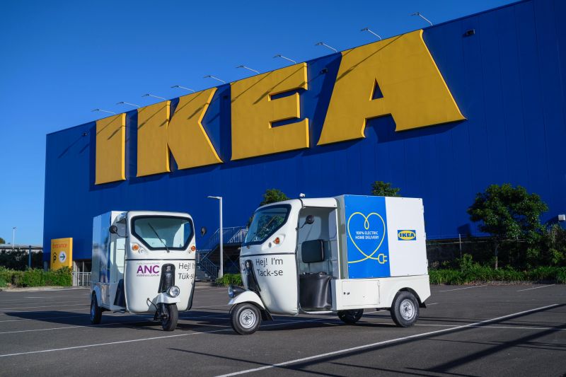 Faster flat-pack delivery coming with electric IKEA tuk-tuks