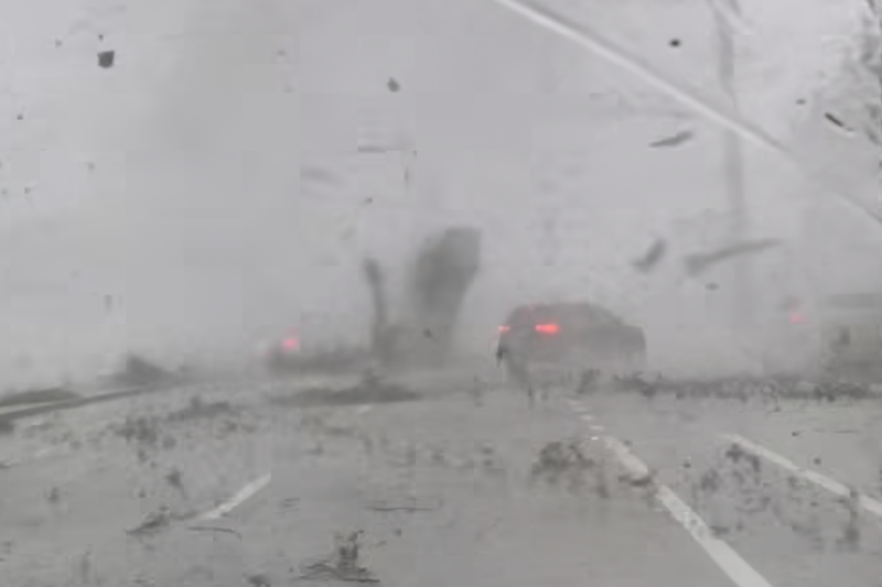 Watch this tornado fling a car in the air like a toy