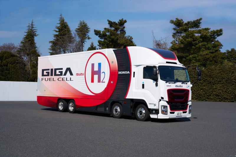 Isuzu Motors introducing truck with Honda hydrogen fuel-cell tech
