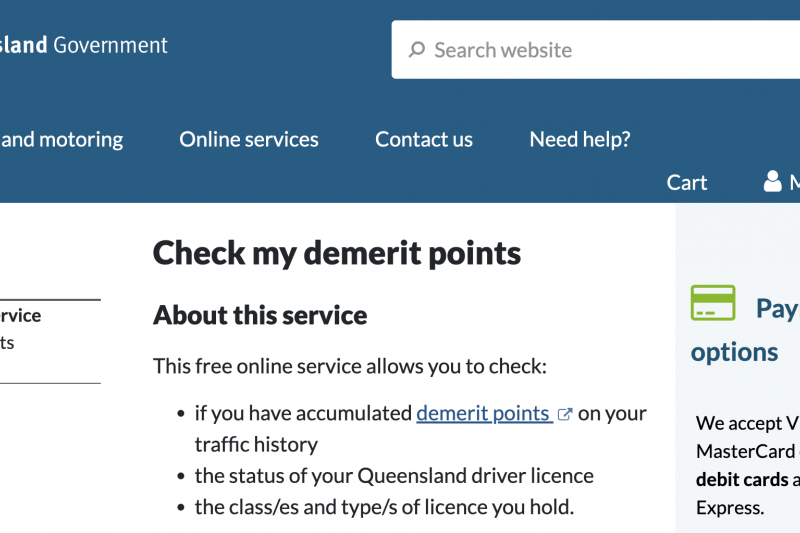 How long do demerit points last in each state in Australia?