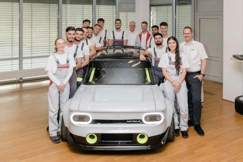 Audi trainees give heritage model the e-tron treatment