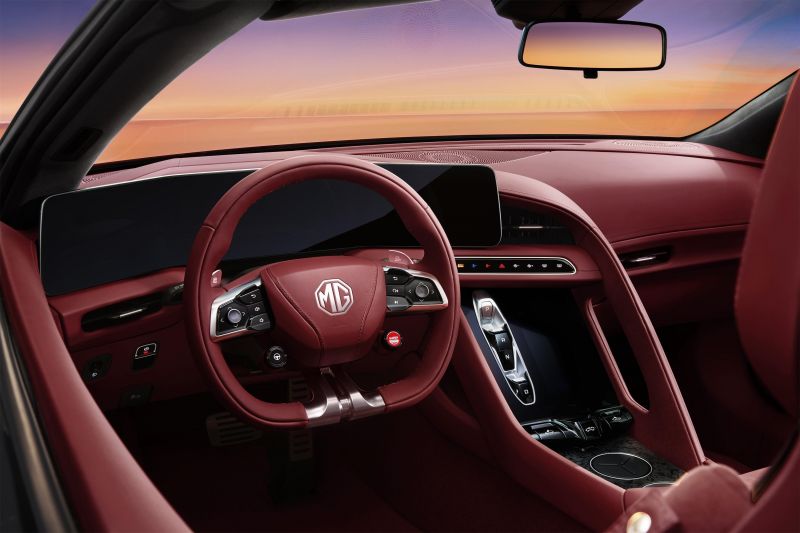 MG Cyberster interior revealed with toned-down design