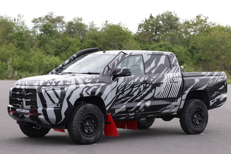 Tough new race car points to the next Mitsubishi Triton