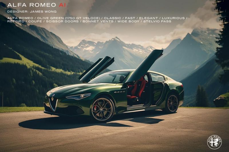 We used AI to create our dream Alfa Romeos