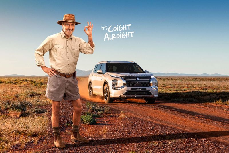 Russell Coight trades LandCruiser for Outlander in latest 'ad-ventures'