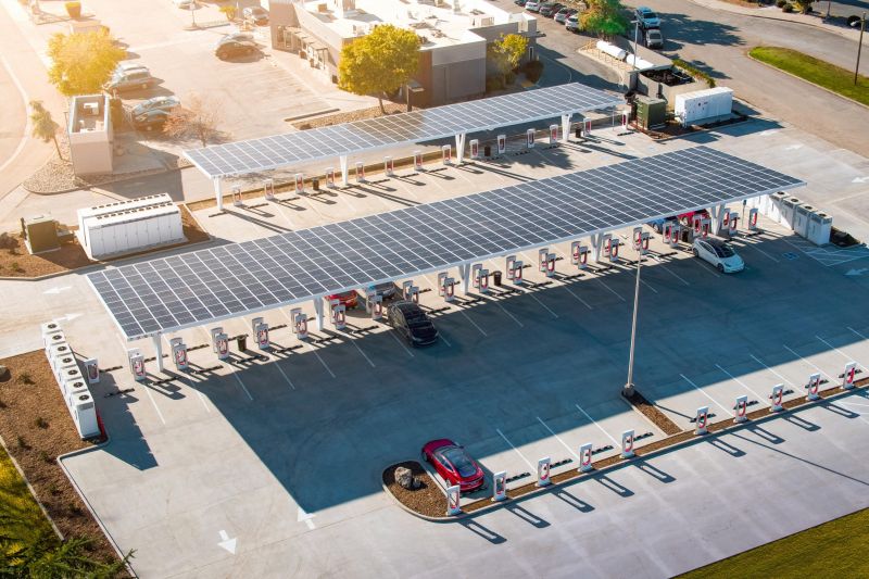Tesla preparing to launch its largest Supercharger site in the world