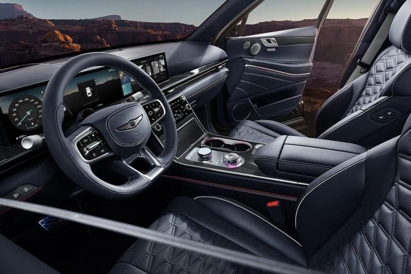 Genesis' BMW X6 rival leaked with more high-tech interior