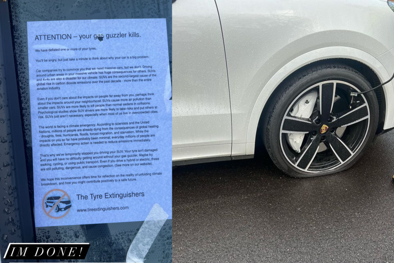 Environmental activists target Melbourne SUV owners in tyre-deflating spree
