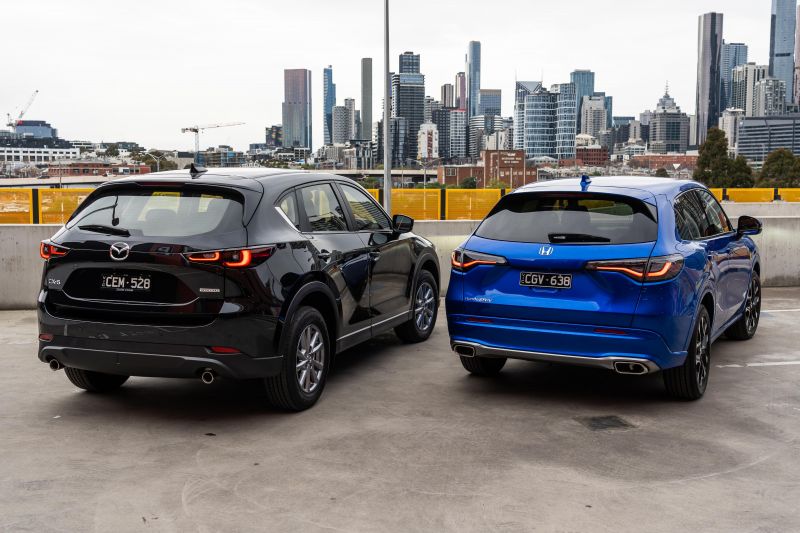 Honda ZR-V v Mazda CX-5 comparison