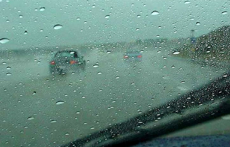 Is it illegal to stop driving because of heavy rain?