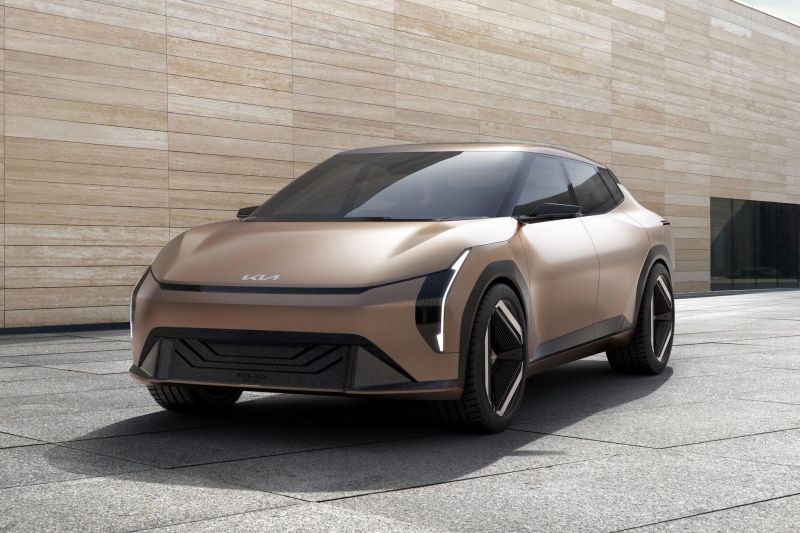 Kia previews new electric sedan, small SUV concepts