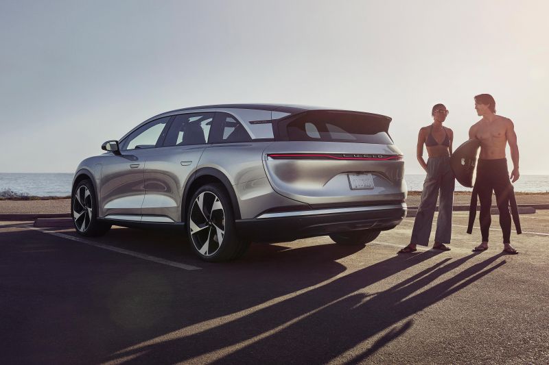 US electric car startup Lucid's first SUV has 700km of range, seven seats