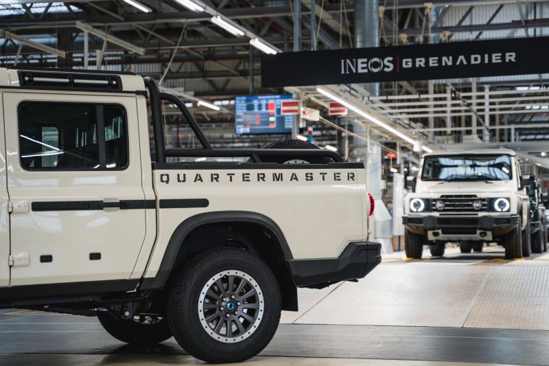 Ineos starts building its rugged off-roader ute