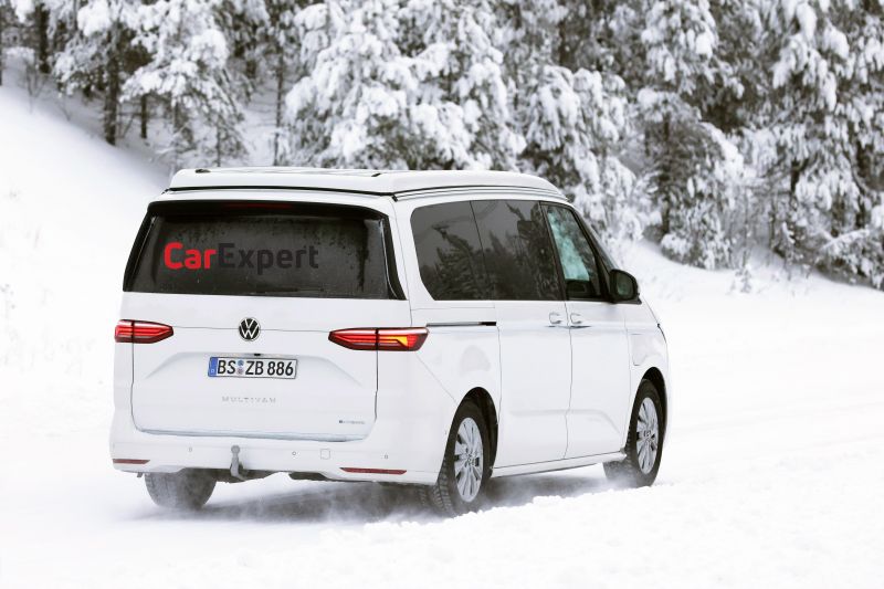 Volkswagen's new plug-in hybrid camper van spied testing