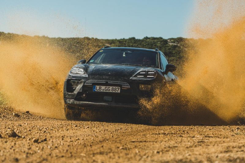Here's the 2024 Porsche Macan EV before you're supposed to see it