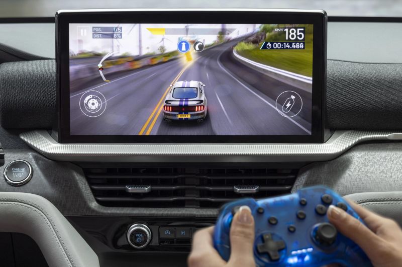 Ford's Google-powered infotainment offers games, available 48-inch screen