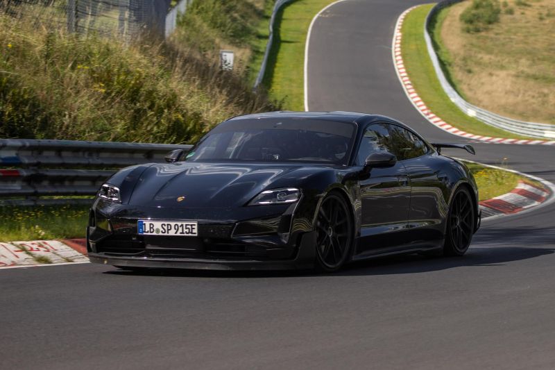 Porsche teases its fastest Taycan electric car yet
